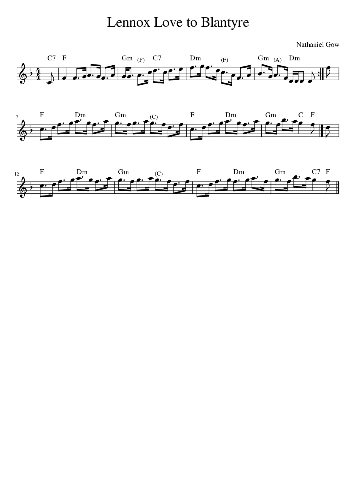 Lennox Love to Blantyre - Page 1