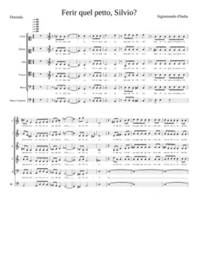 Ferir quel petto Silvio?