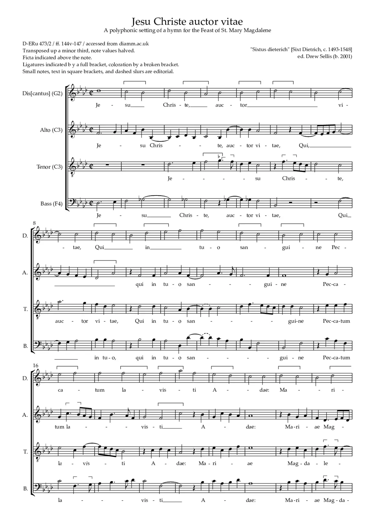 Jesu Christe auctor vitae - Page 1