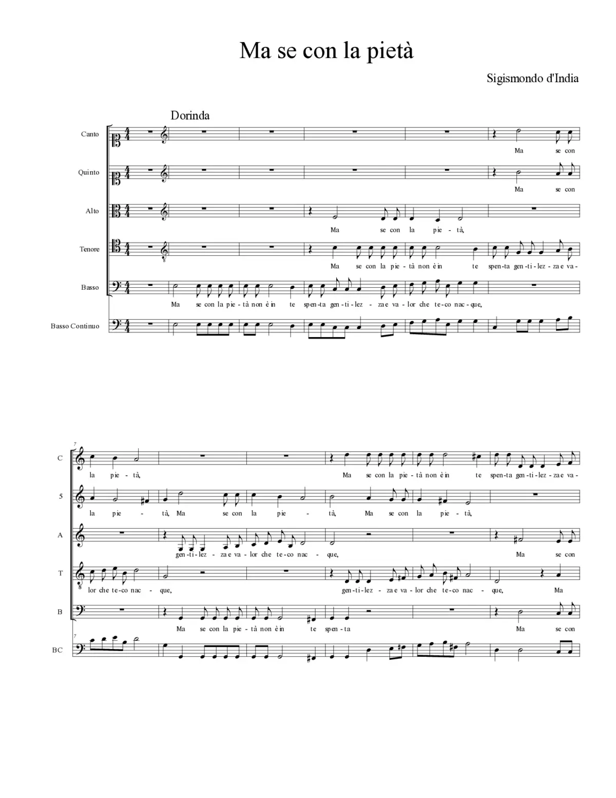 Ma se con la pietà - Page 1