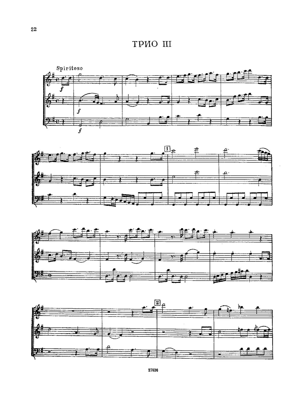 Divertimento in G major, Hob.IV:3 - Page 1