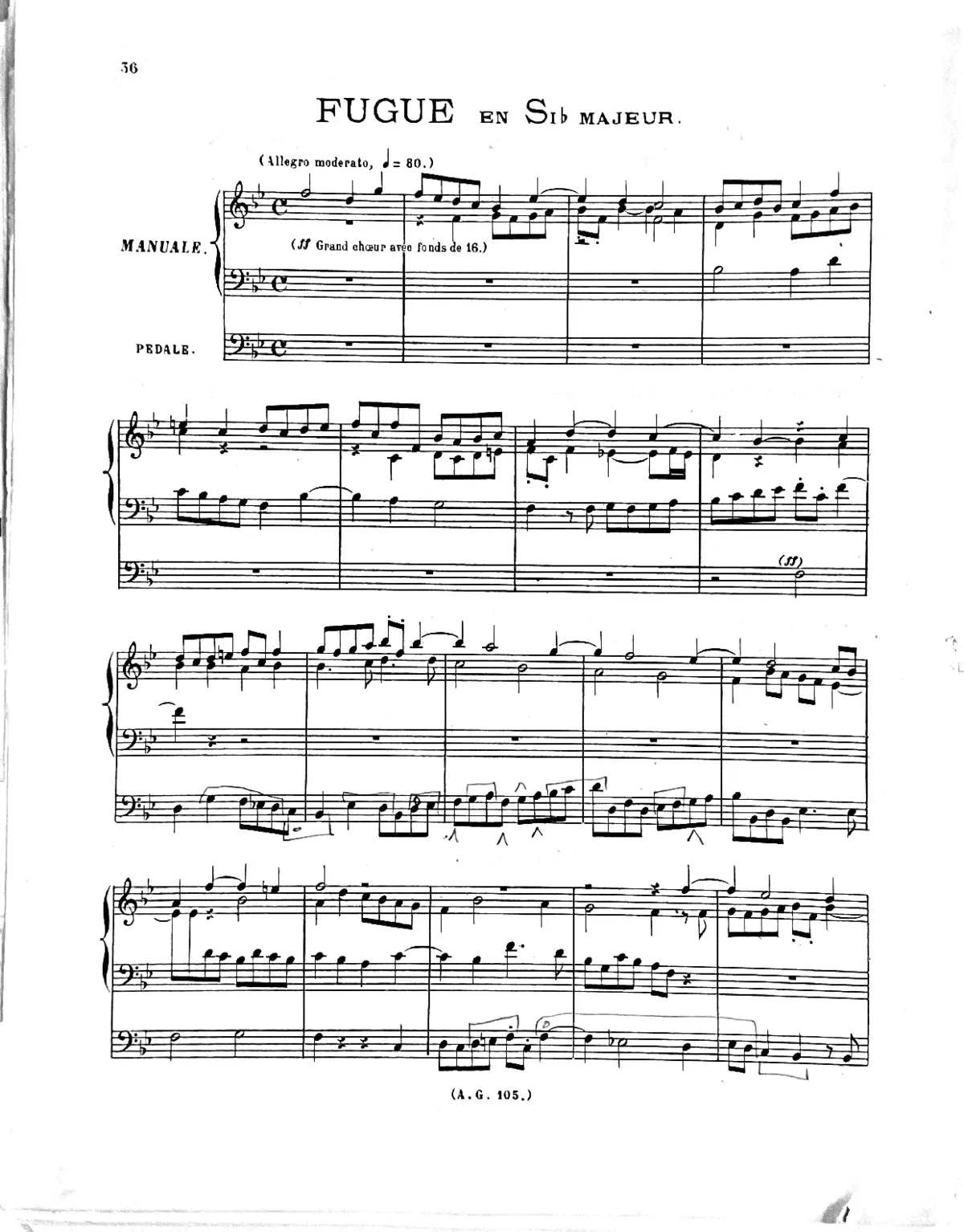 Fugue in B-flat major - Page 1