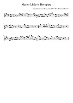 Master Linley's Hornpipe