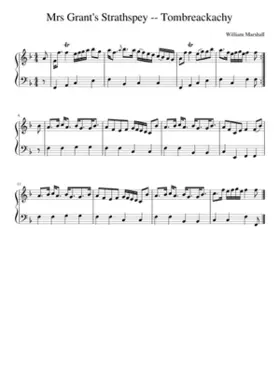 Mrs Grant's Strathspey -- Tombreackachy