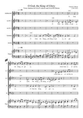 O God, the King of glory