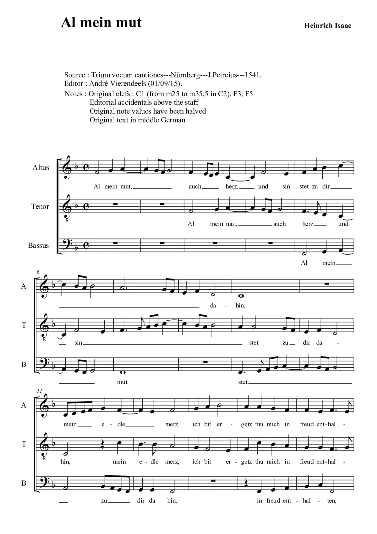 Al mein mut - Page 1