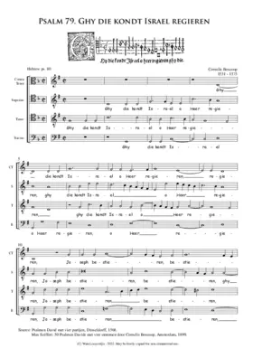 Ghy die kondt Israel regieren - psalm 79