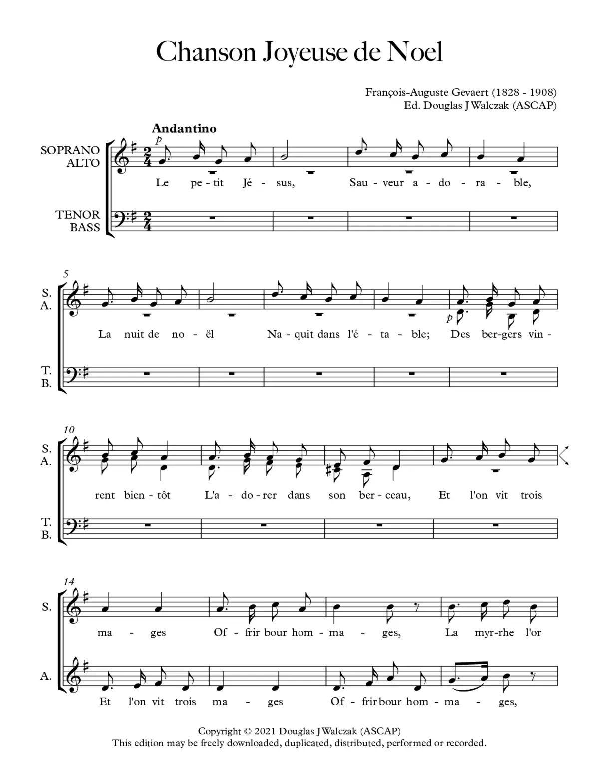 Chanson joyeuse de Noël - Page 1