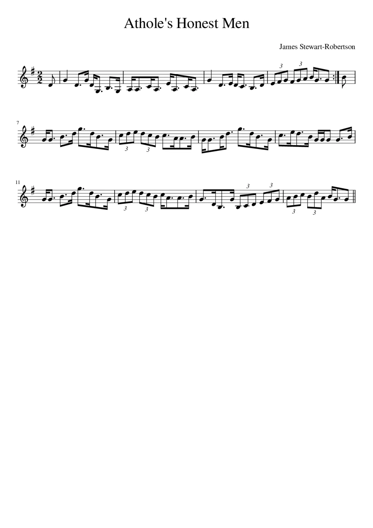 Athole's Honest Men - Page 1