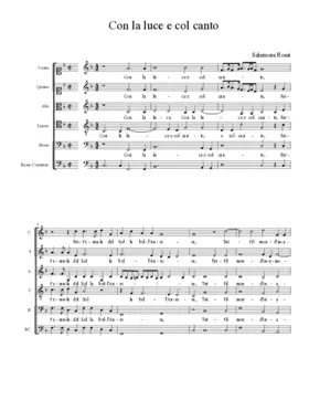 Con la luce e col canto