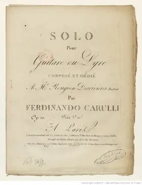 Solo pour Guitare oullyre