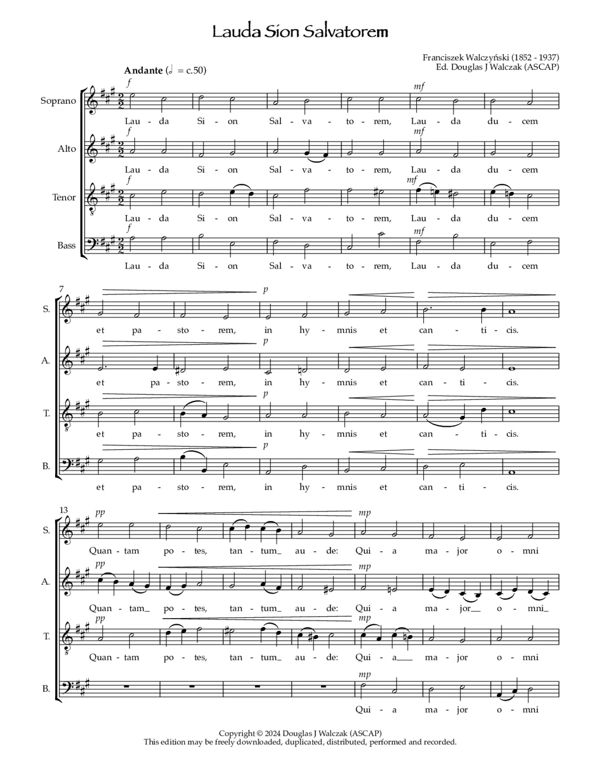 Lauda Sion Salvatorem - Page 1