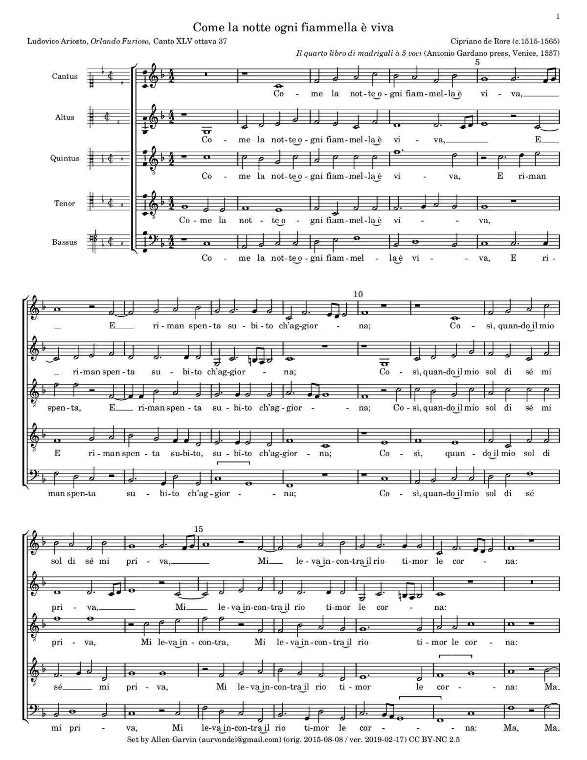 Come la notte - Page 1