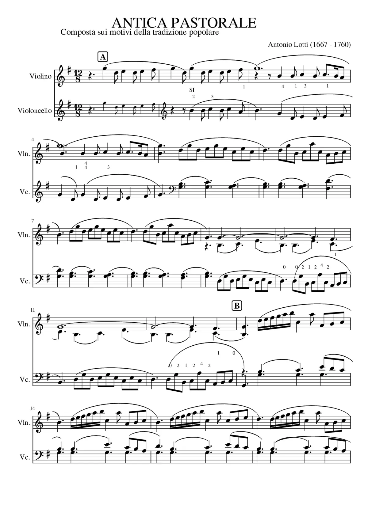 ANTICA PASTORALE - Page 1