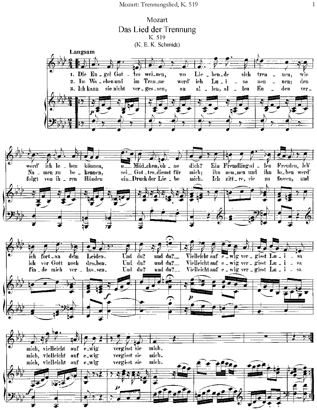 Das Lied der Trennung - Page 1