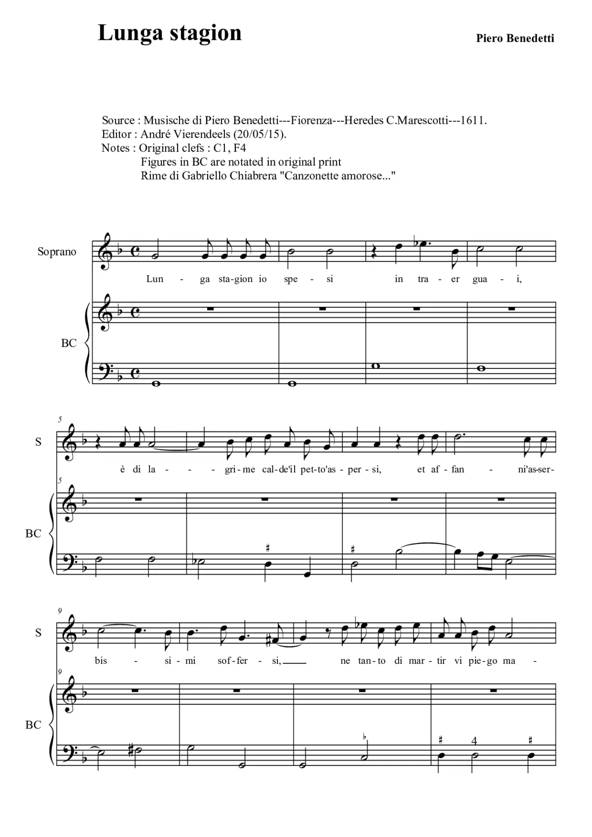 Lunga stagion io spesi - Page 1