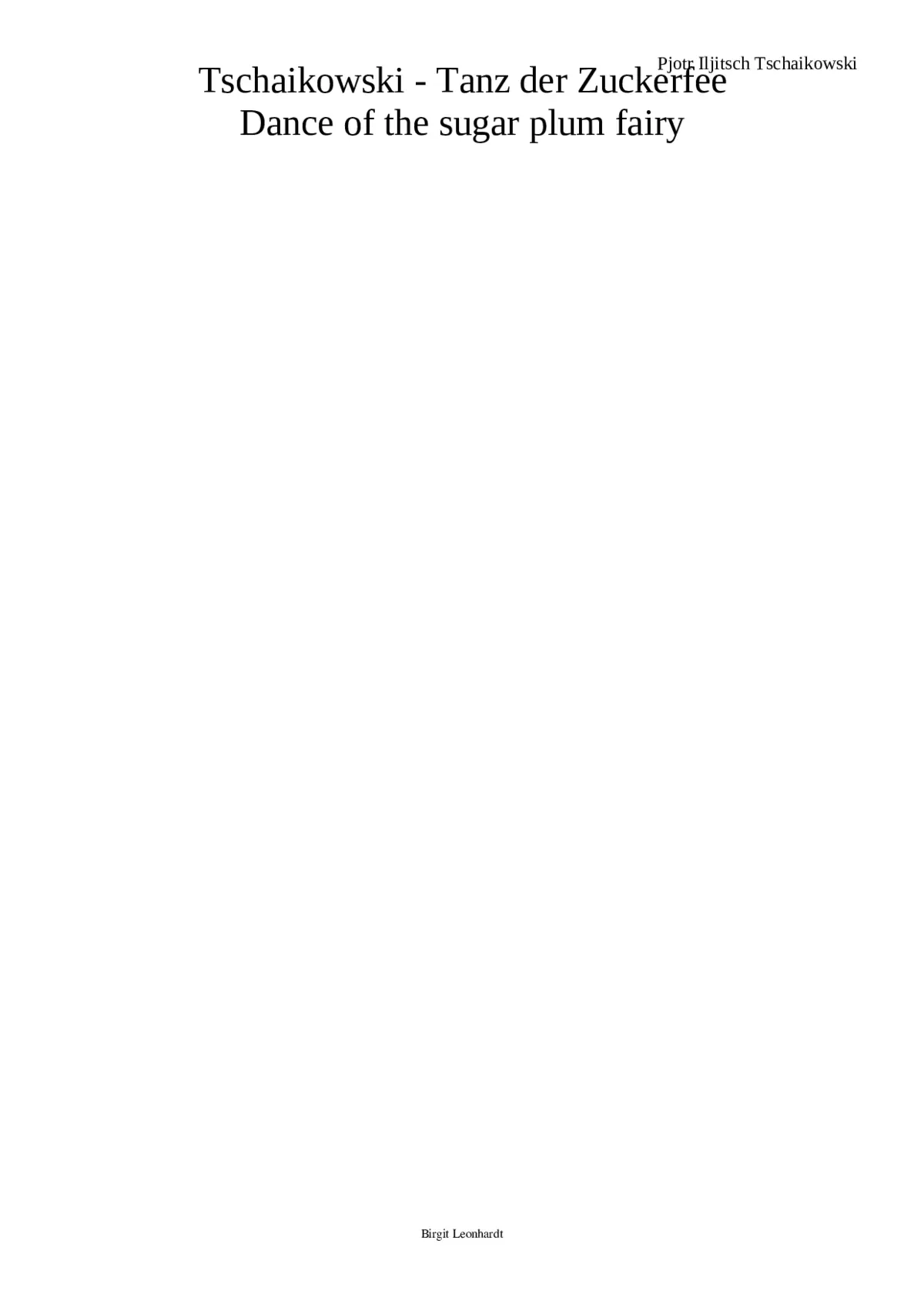 The Nutcracker (ballet) Op.71 - Page 1