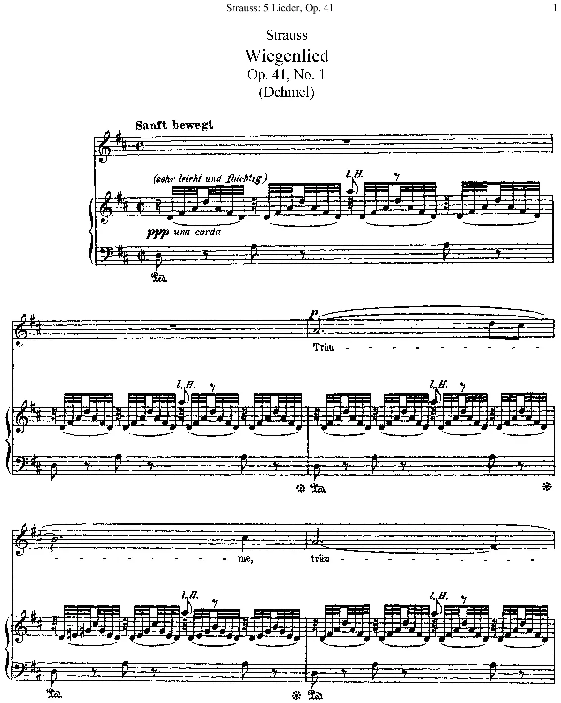 Fünf Lieder - Page 1