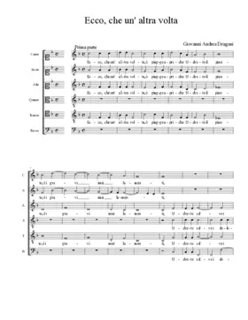 Ecco, che un' altra volta