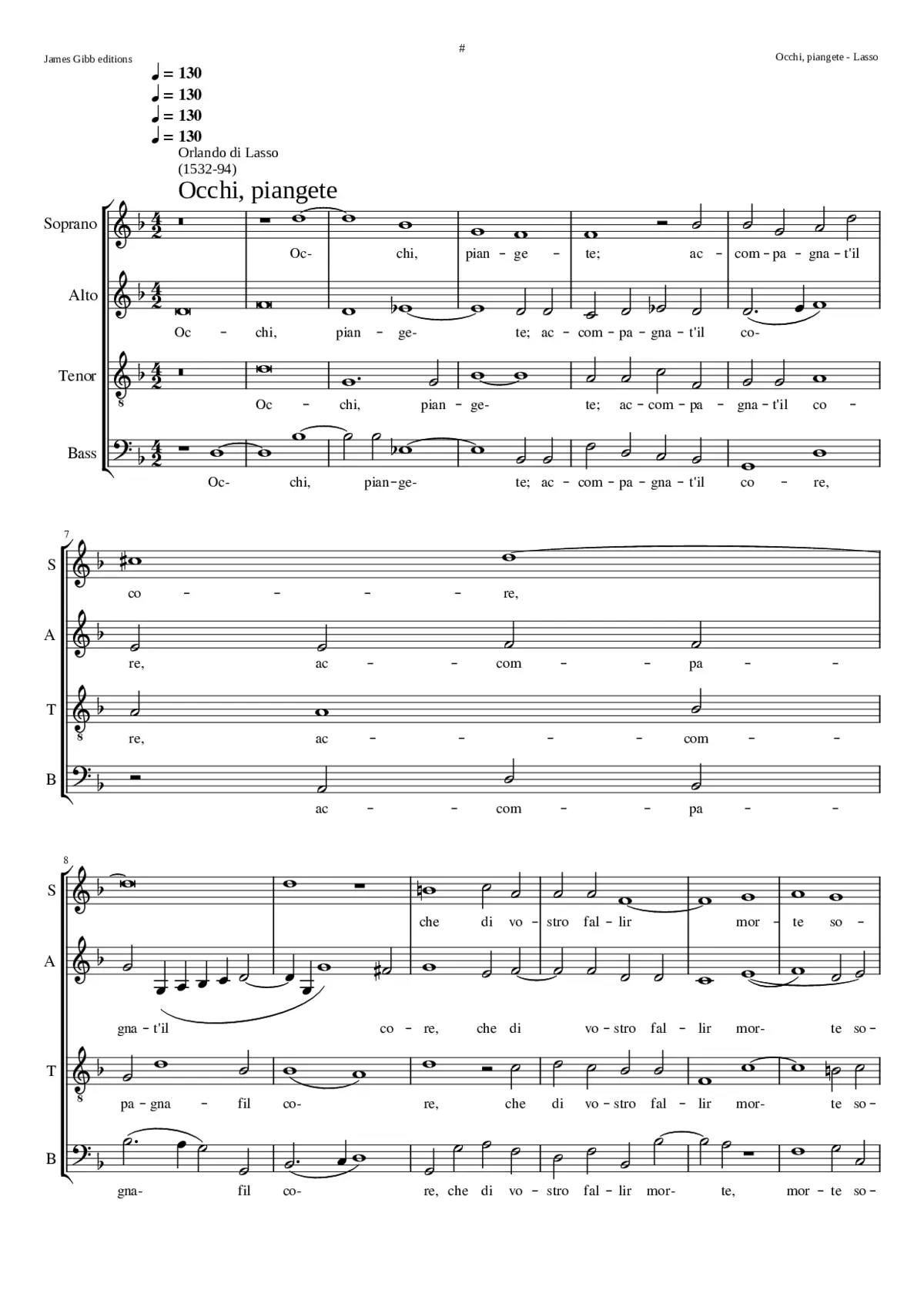 Occhi piangete - Page 1