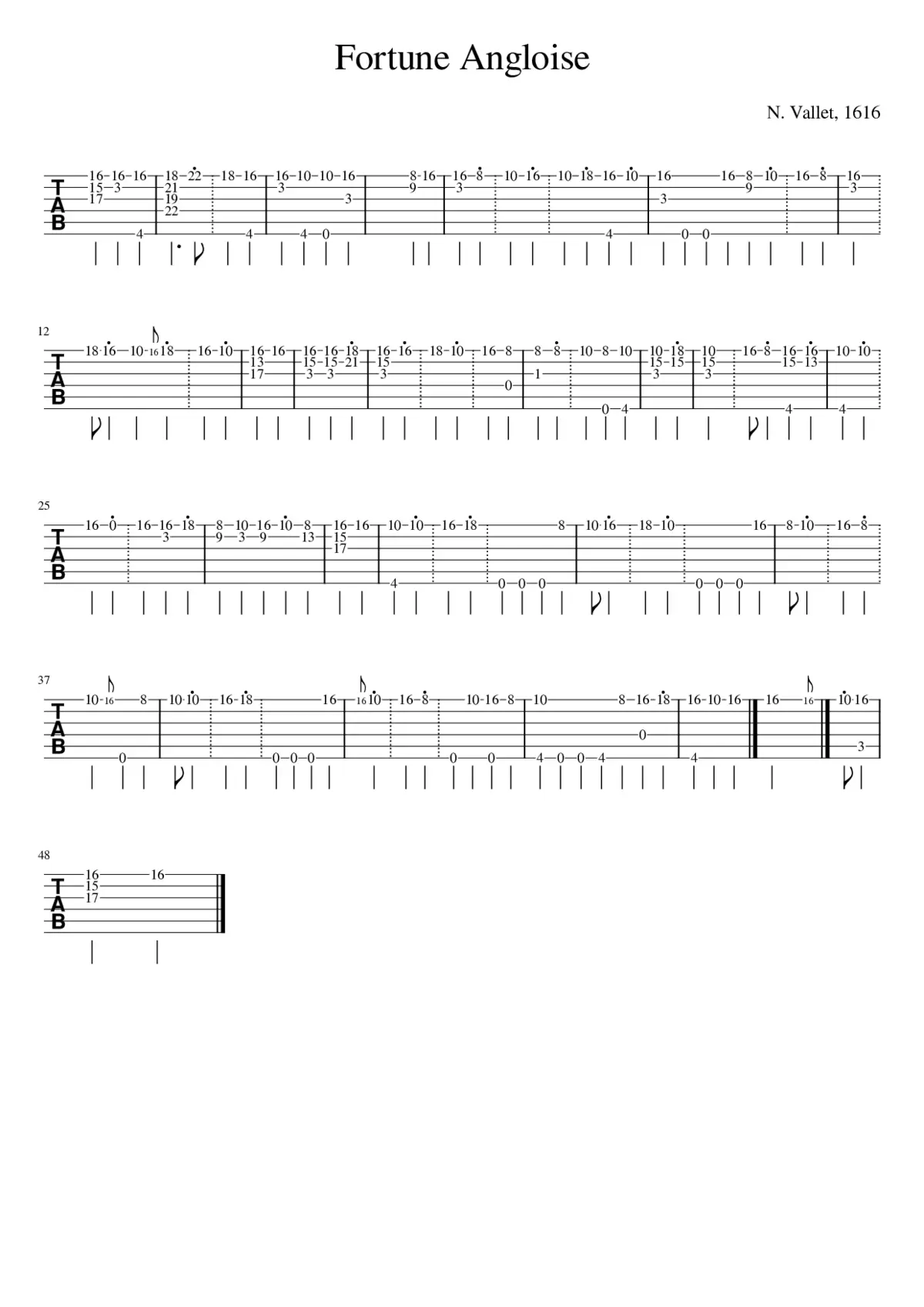 Fortune Angloise - Page 1