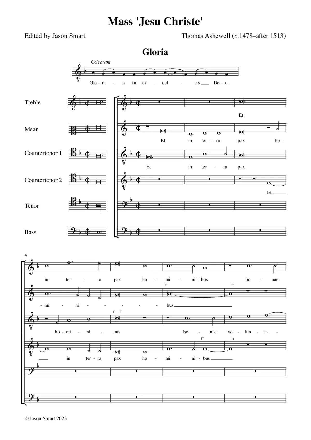 Mass 'Jesu Christe' - Page 1