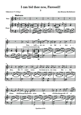 I can bid thee now, Farewell!