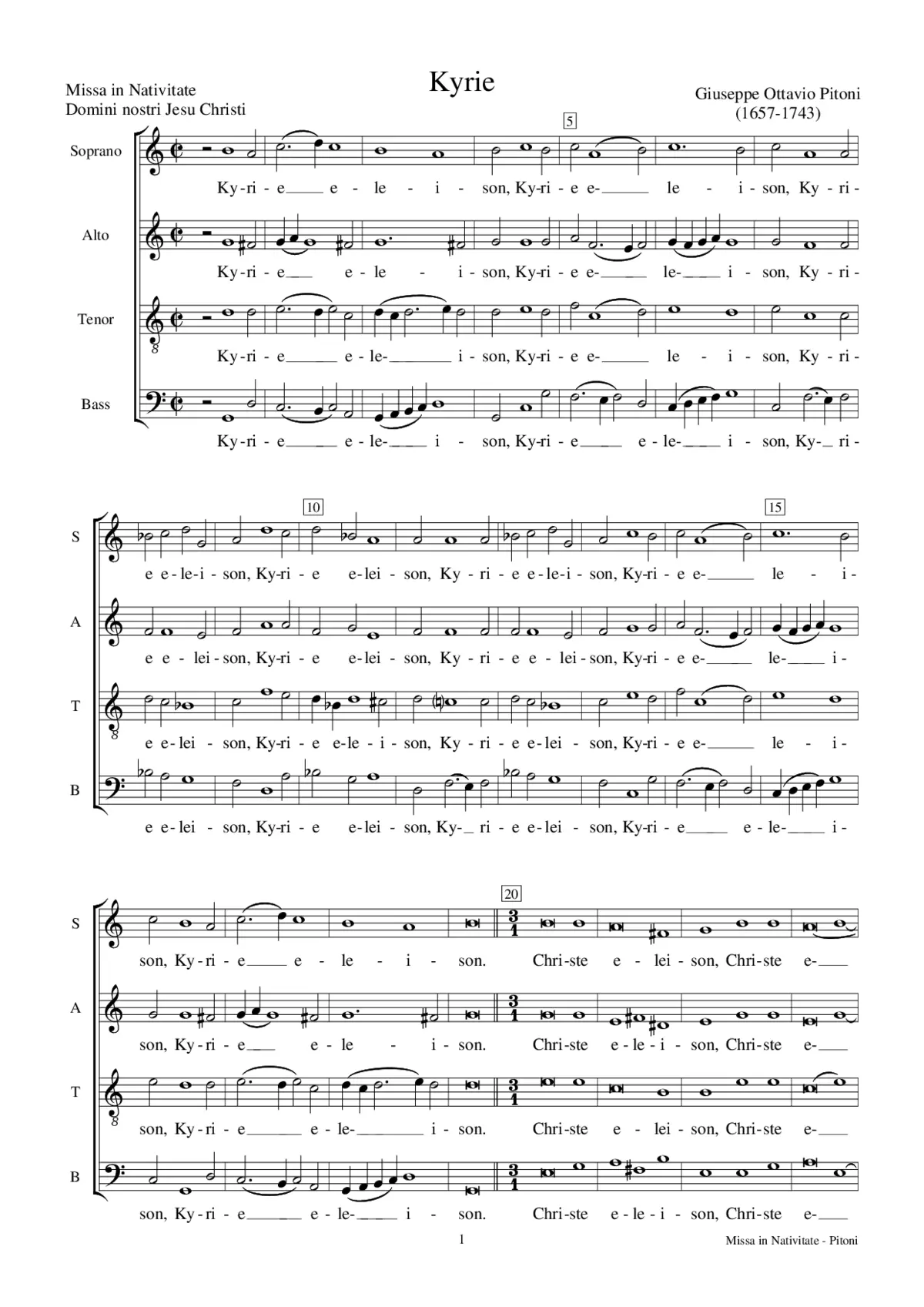 Missa in Nativitate - Page 1