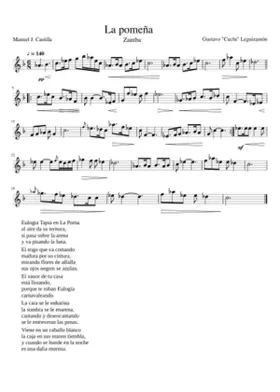 La pomeña - Fa Mayor - flauta