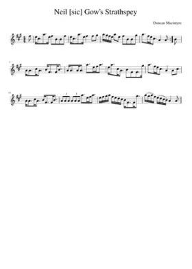 Neil [sic] Gows Strathspey