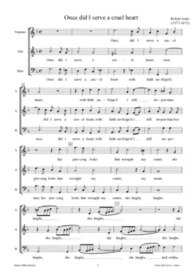 Once did I serve a cruel heart