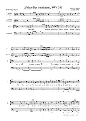 Jubilate Deo omnis terra, SWV 262