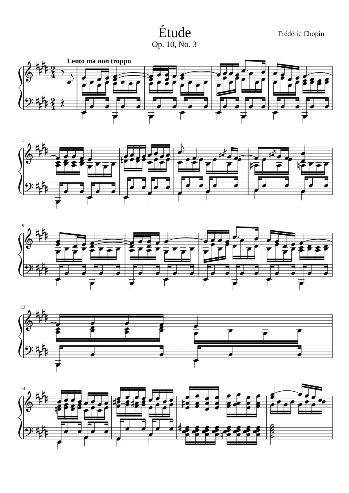 Études Op.10 - Page 1