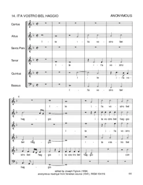 It'a vostro bel haggio (rough draft)