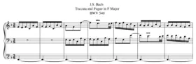 Toccata and Fugue in F major BWV 540