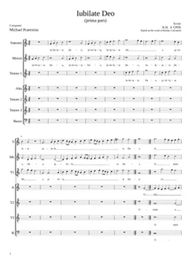 Iubilate Deo (prima pars) - Michael Praetorius