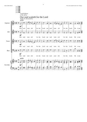 Our soul waiteth for the Lord