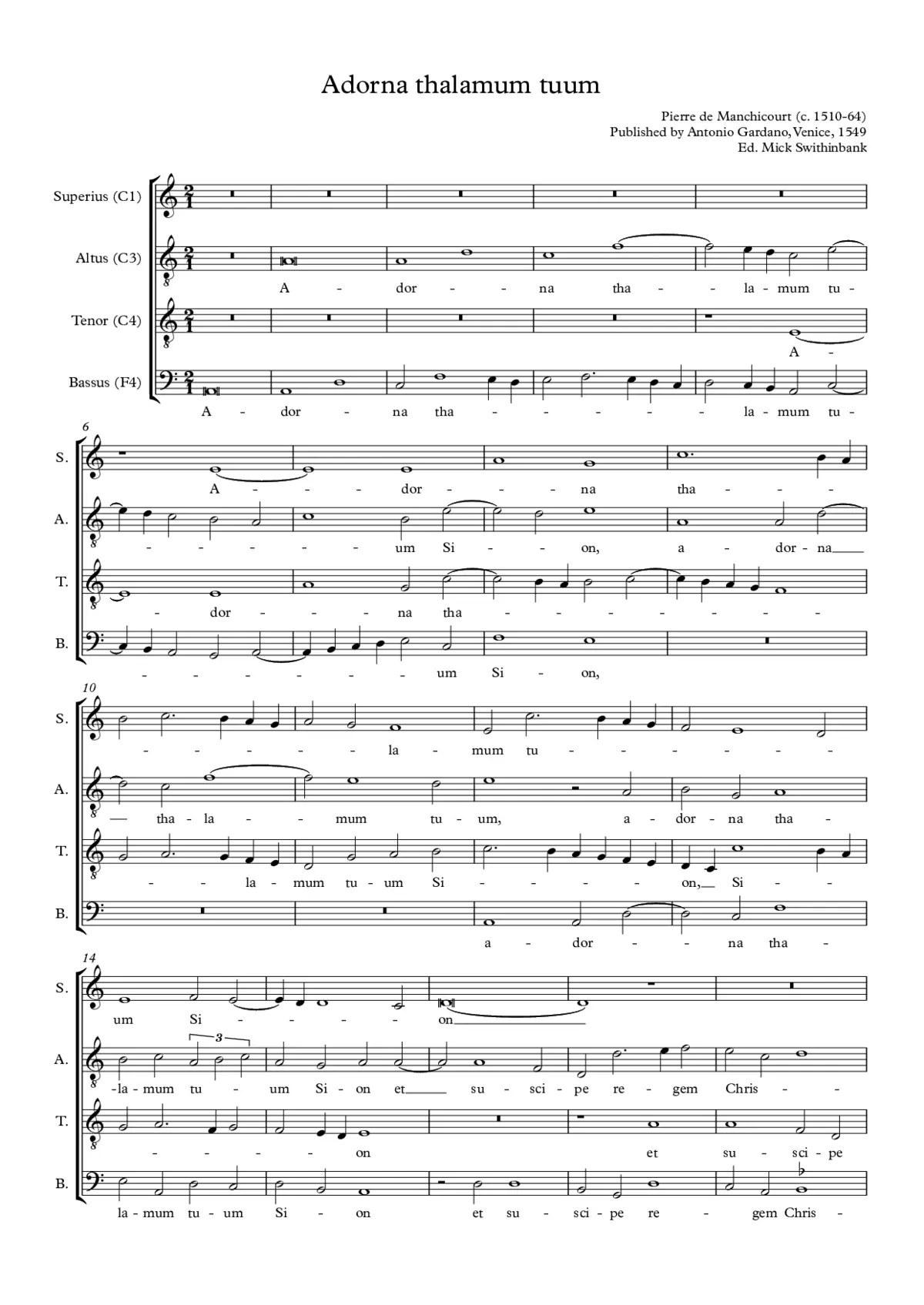 Adorna thalamum tuum - Page 1