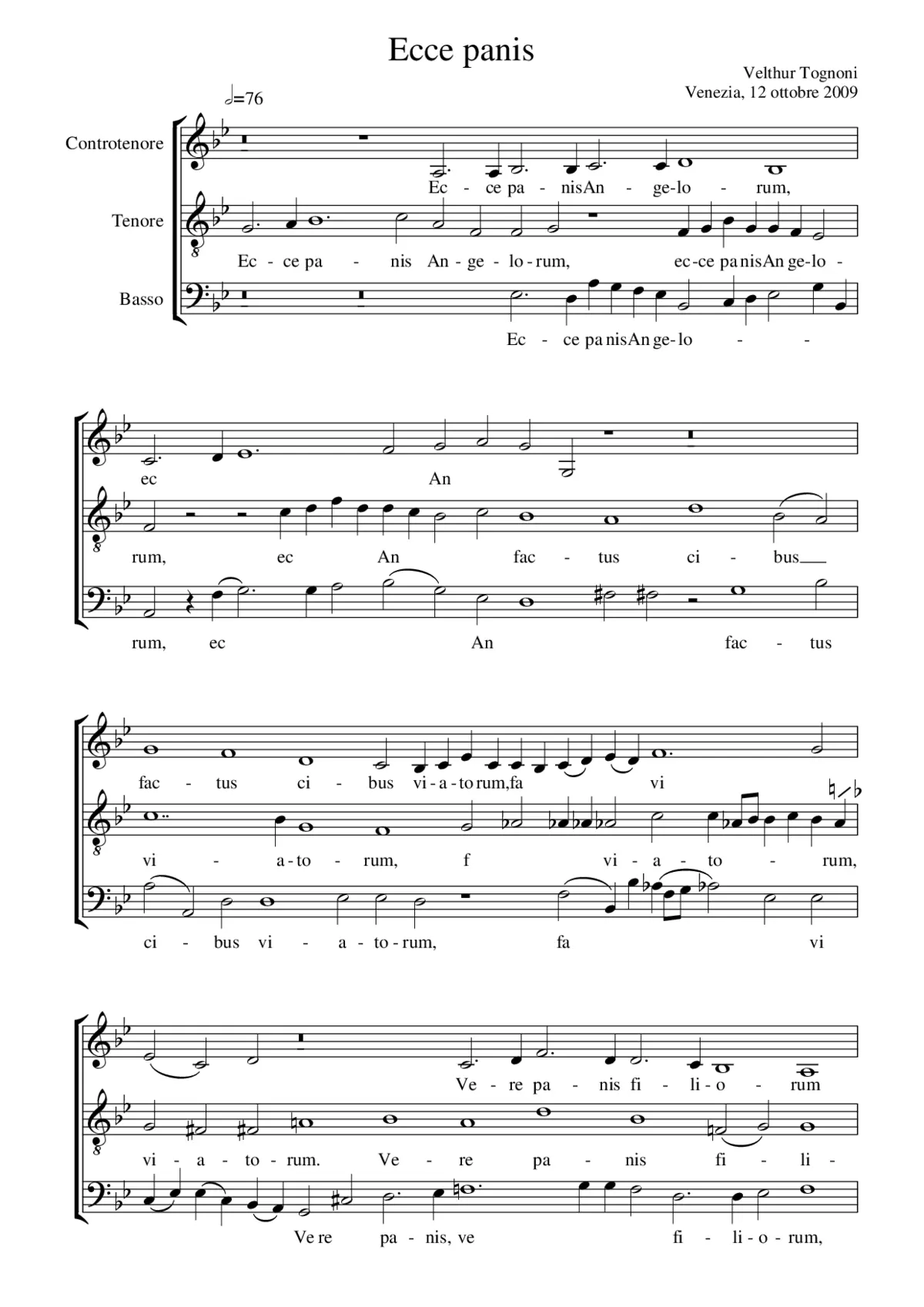 Ecce panis - Page 1