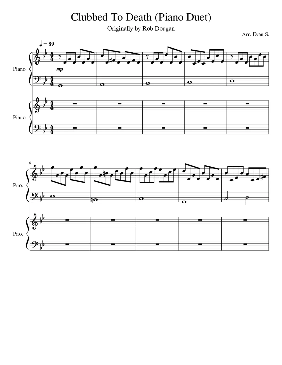 clubbed to death - Page 1