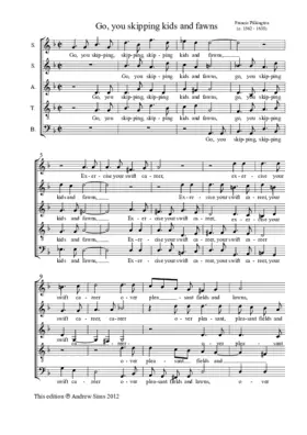 Go, you skipping kids and fawns