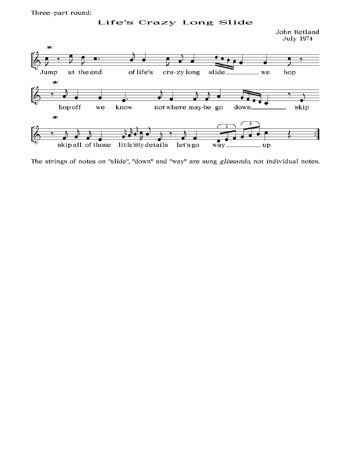 Life's crazy long slide - Page 1
