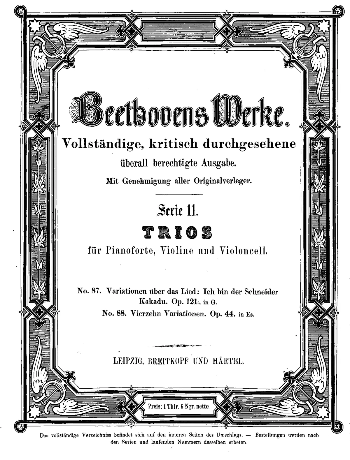 10 Variations on 'Ich bin der Schneider Kakadu' - Page 1