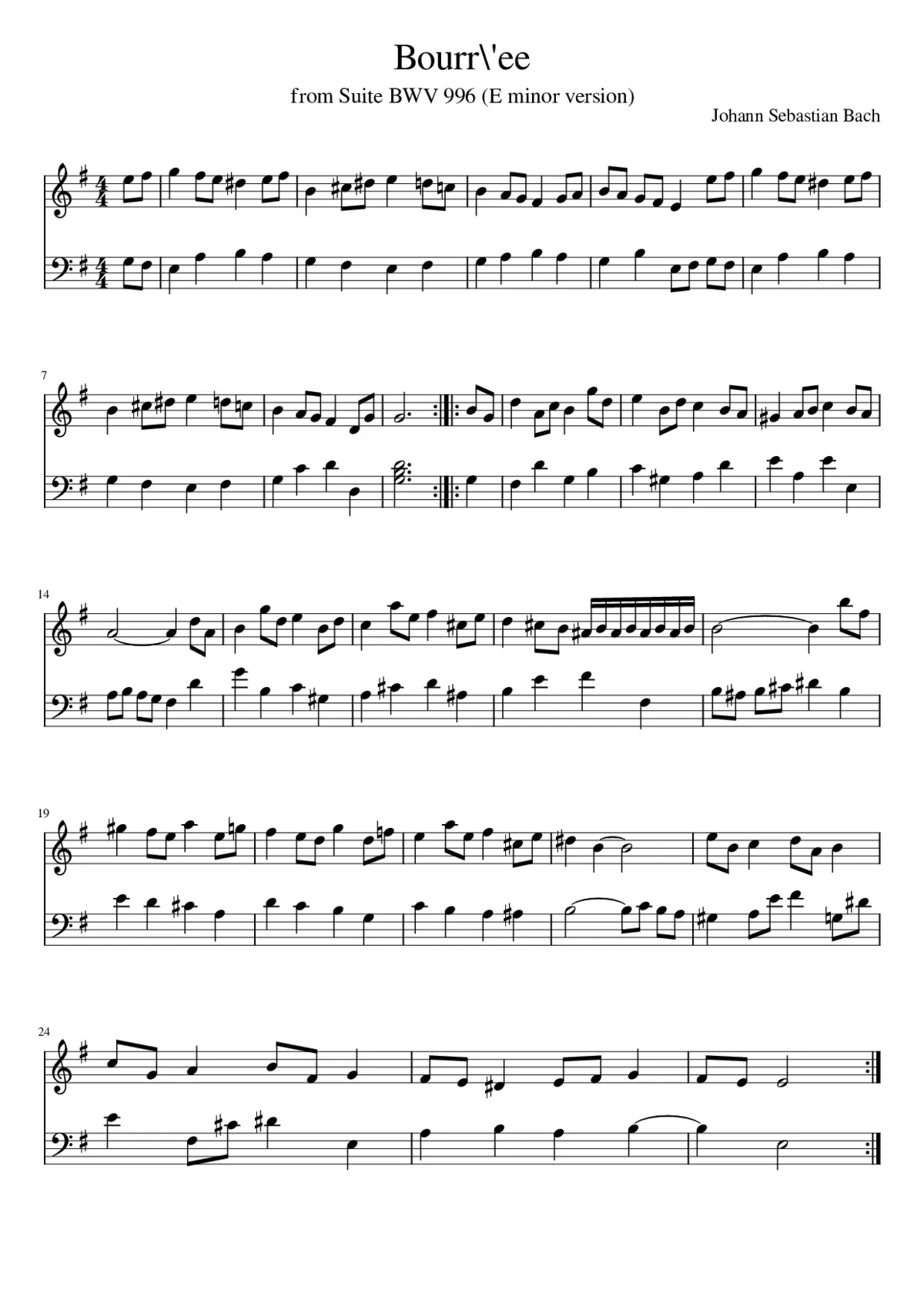 Bourr\'ee - Page 1