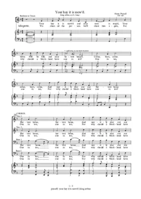 Your hay it is mow'd