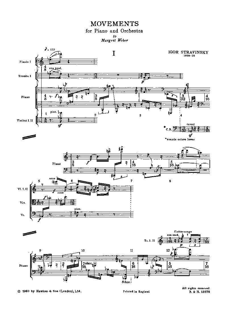 Movements for Piano and Orchestra - Page 1