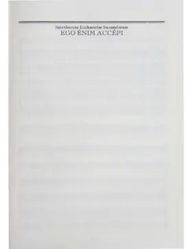 Ego enim accepi