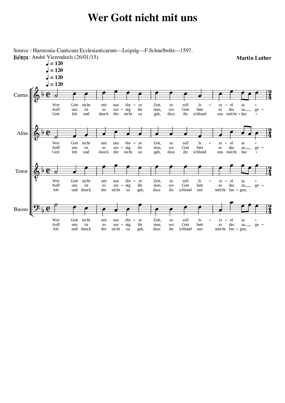 Wer Gott nicht mit uns - Page 1