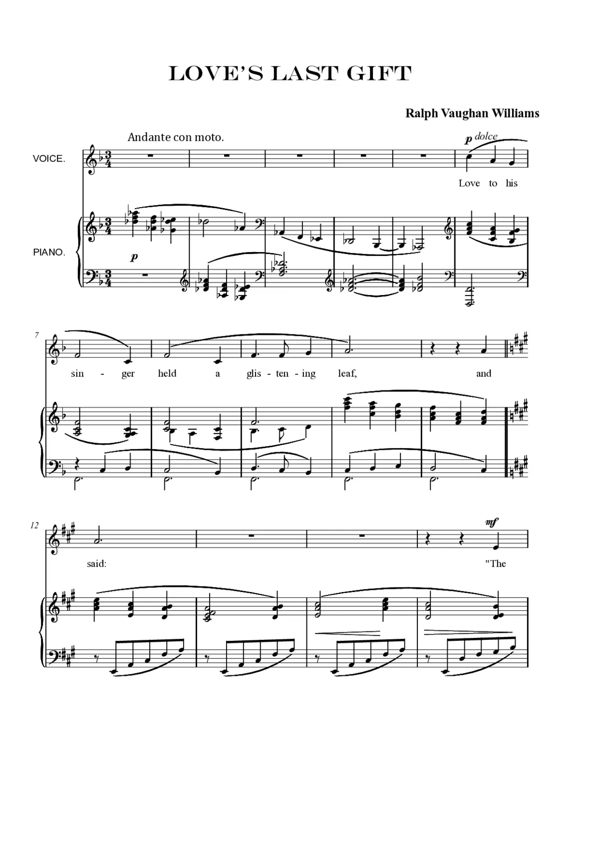 Love's last gift - Page 1