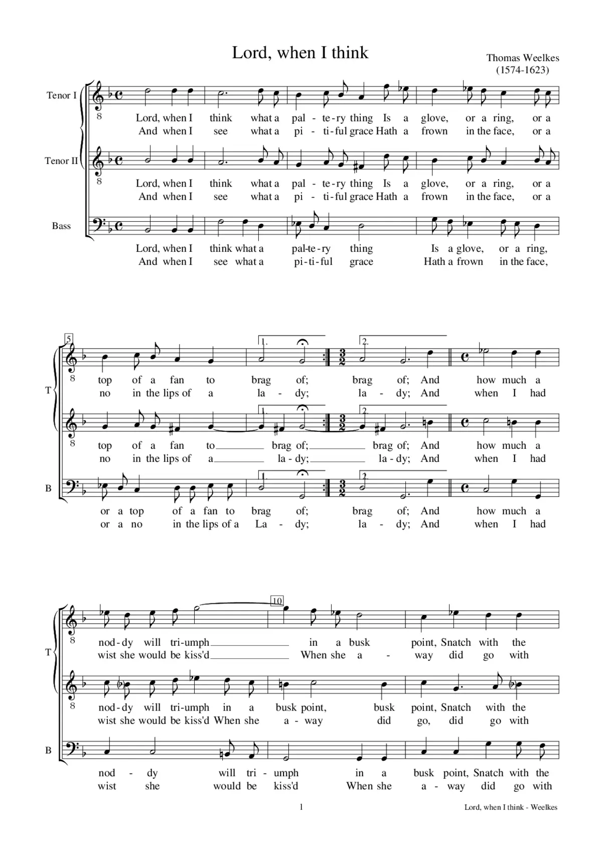 Lord, when I think - Page 1